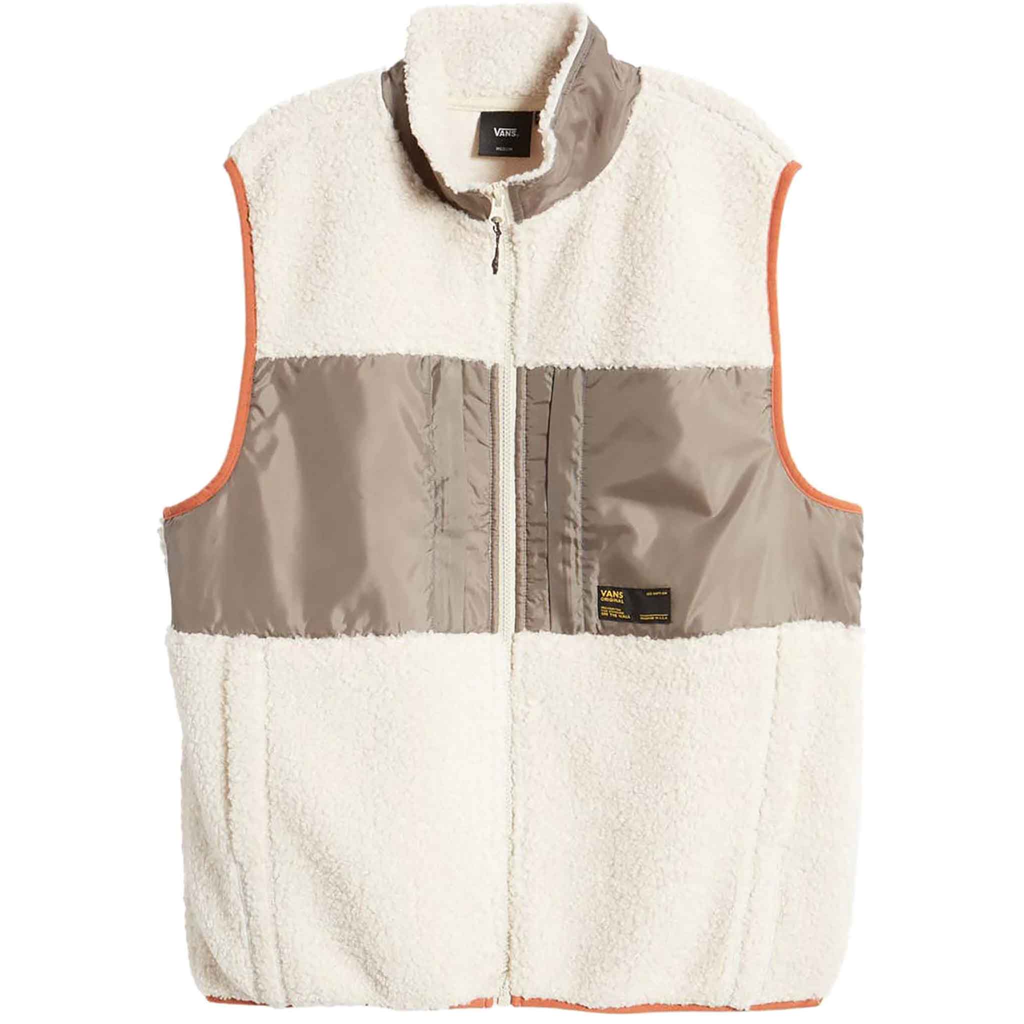 Vans Trevor Sherpa Full Zip Vest Oatmeal Casual Jackets