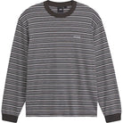 Vans Wesley Stripe Long Sleeve Knit Shirt Faded Black Sweatshirts