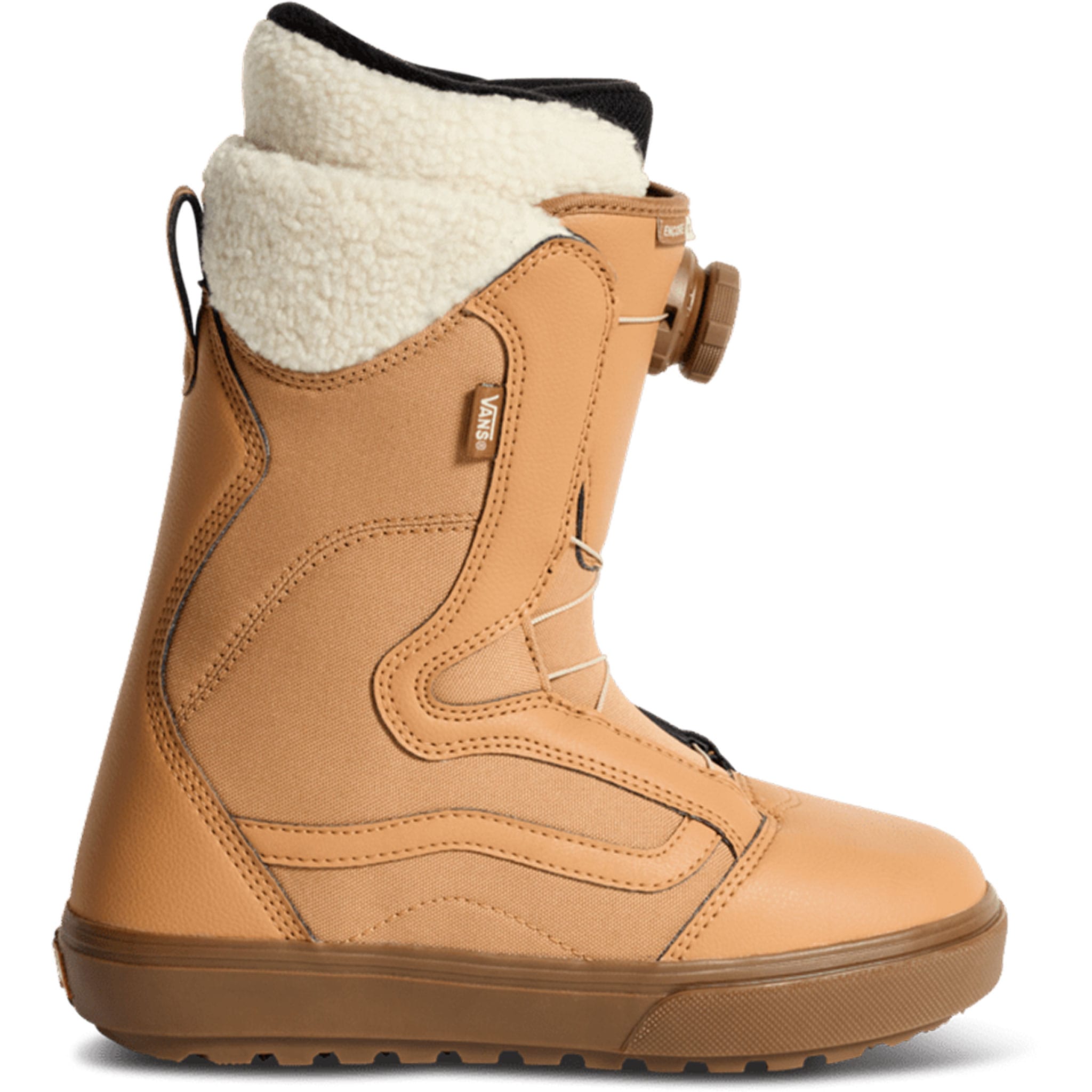 Vans Women's Encore OG Snowboard Boot Sherpa Tan Medium Gum 2027 Womens Snowboard Boots