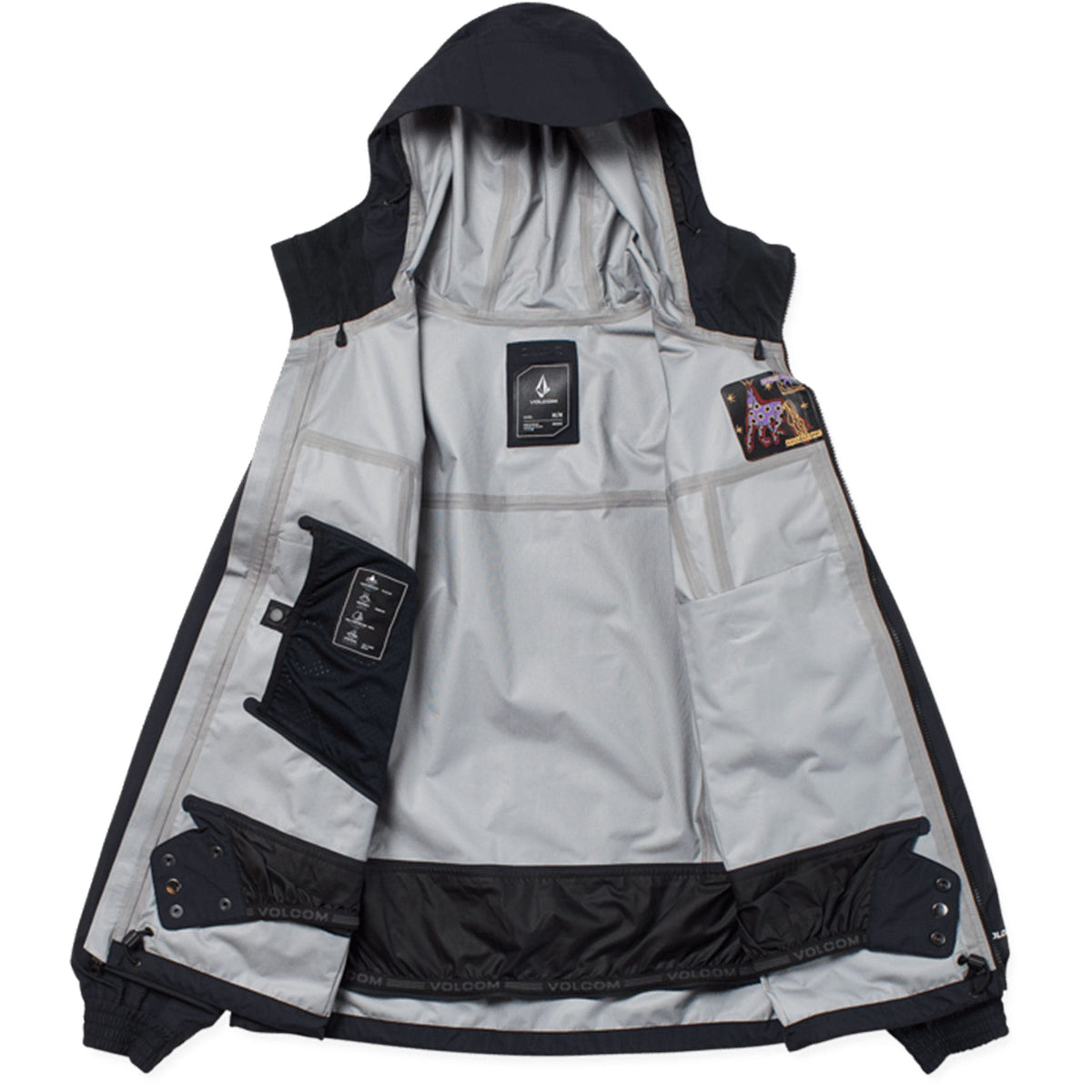 Volcom Arthur 3L 20K Jacket Black 2027 Mens Snowboard Jackets