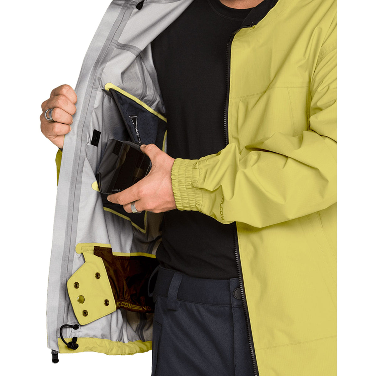 Volcom Arthur 3L 20K Jacket Golden Haze 2027 Mens Snowboard Jackets