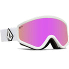 Volcom Attunga Matte White Pink Chrome Goggles