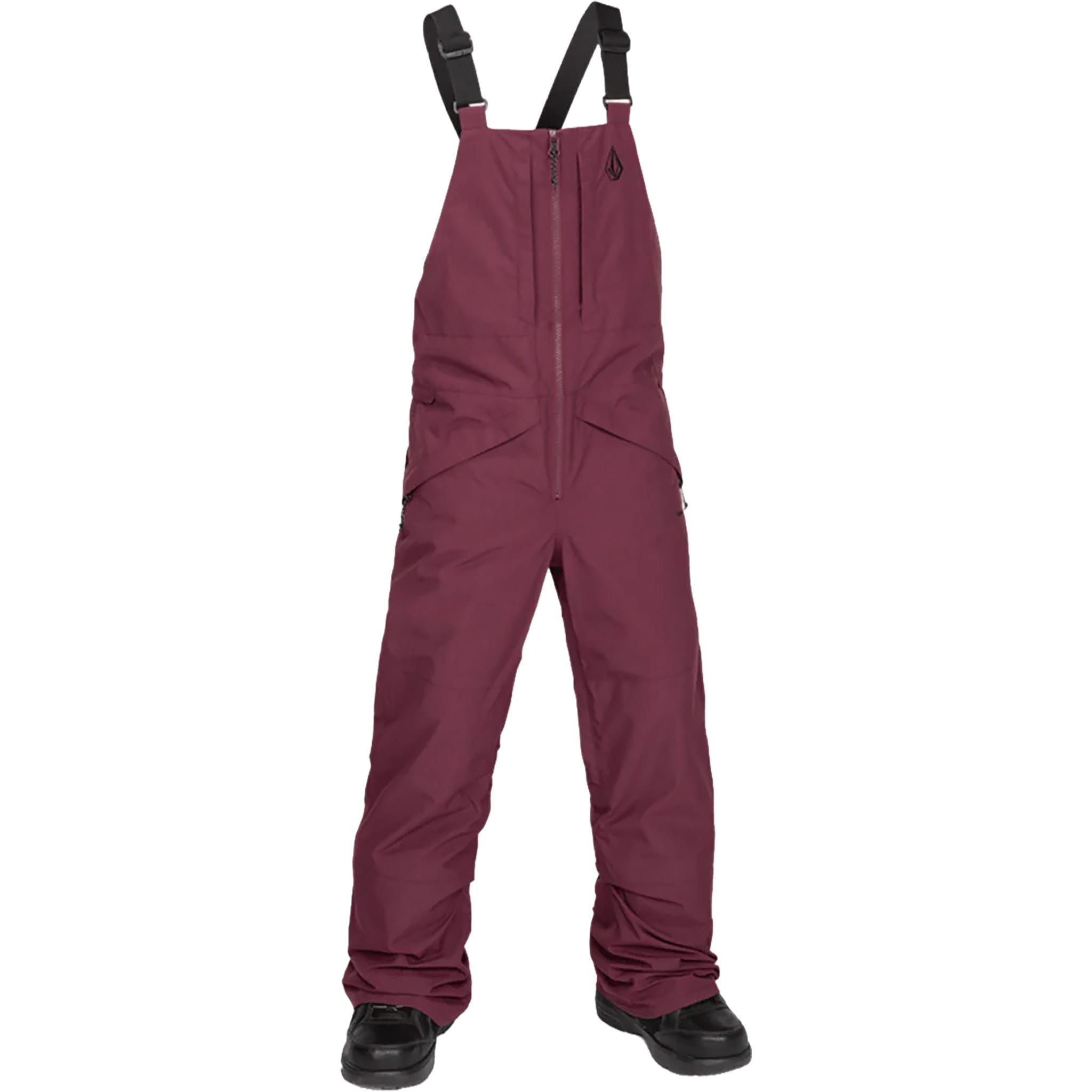 Volcom Barkley Kids Insulated Bibs Burgundy 2025 Youth Pants
