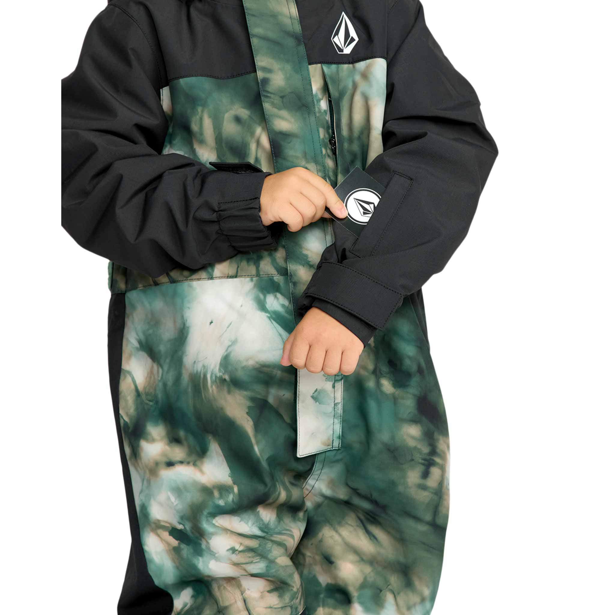 Volcom Boys Little Flurry One Piece Green 2026 Youth Jackets