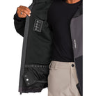 Volcom Brighton Full Zip Jacket Dark Grey 2027 Mens Snowboard Jackets