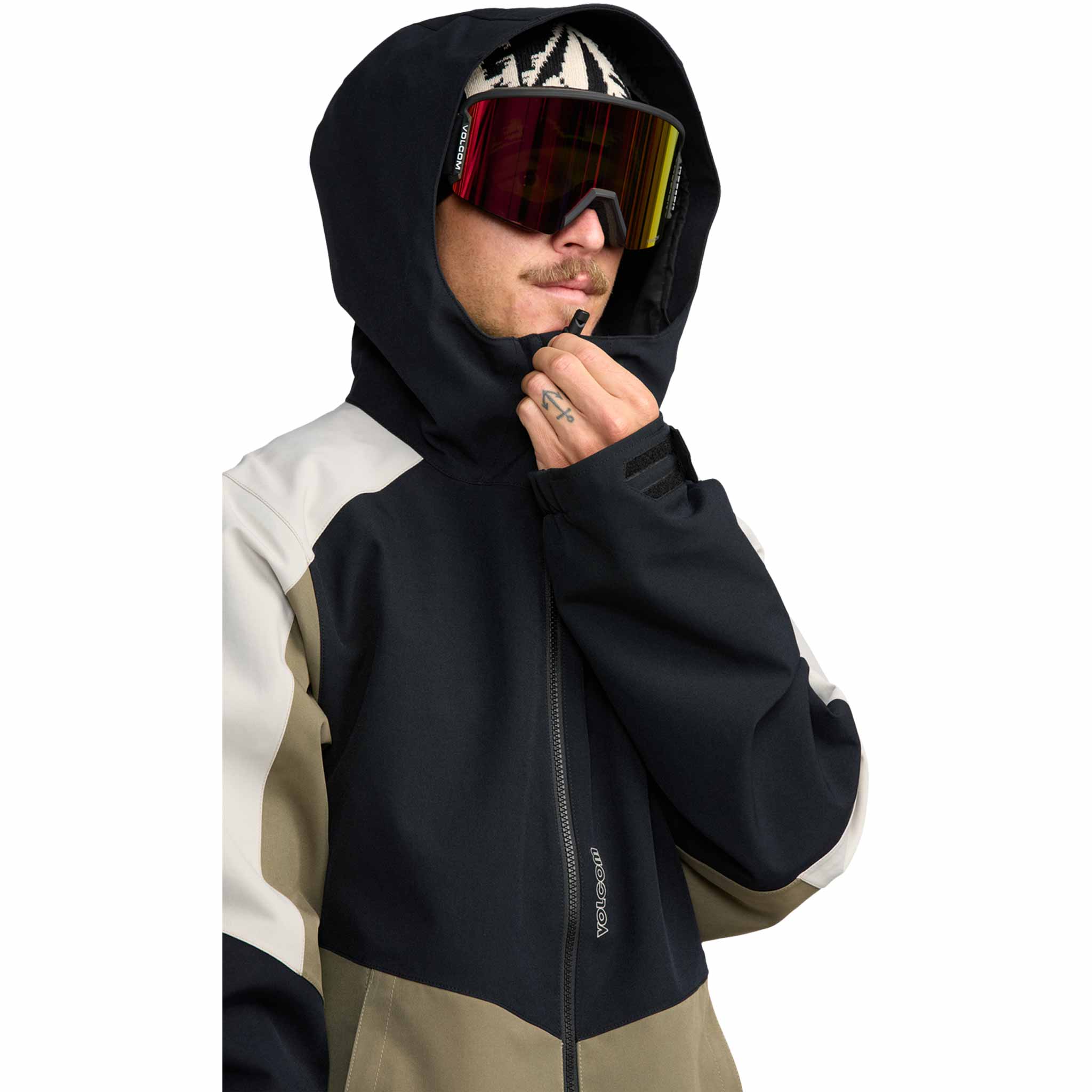 Volcom Brighton Full Zip Jacket Military 2026 Mens Snowboard Coat