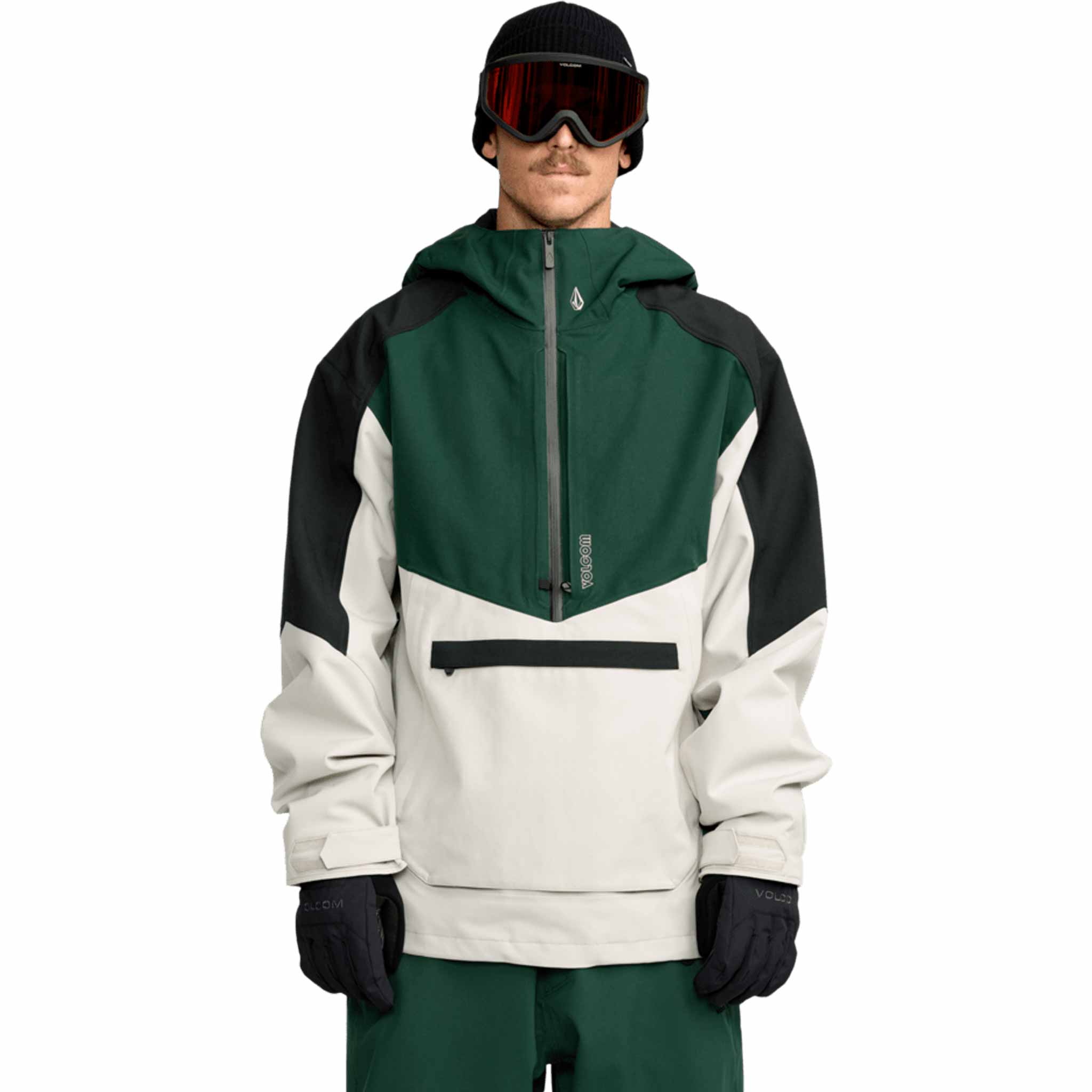 VOLCOM BRIGHTON PULLOVER XL スノーウェア Volcom Brighton Pullover Jacket Stone 2026 - Sanction Skate And Snow
