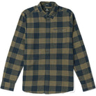 Volcom Caden Plaid Long Sleeve Button Up Navy Button Up