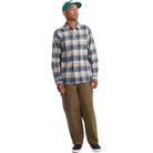 Volcom Caden Plaid Long Sleeve Button Up Shirt Dirty White Button Up