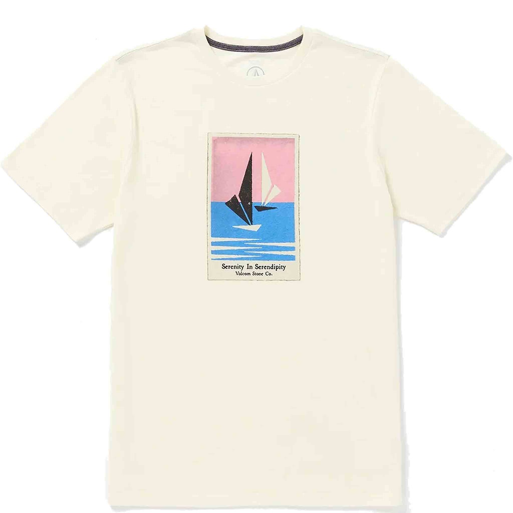 Volcom Catamaran Short Sleeve Tee Off White Heather T Shirt