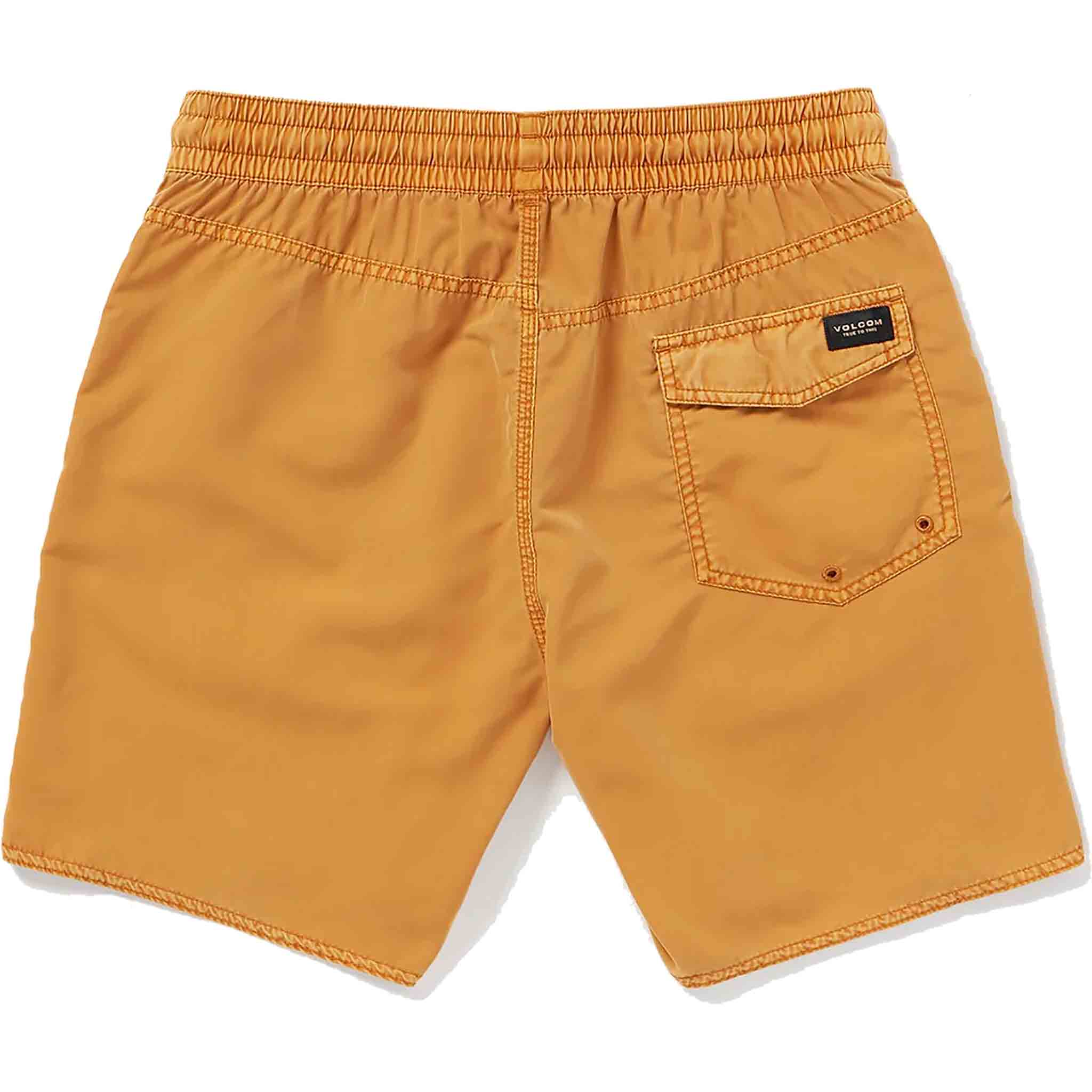 Volcom Center Elastic Waist Trunk 17" Ginger Brown Shorts