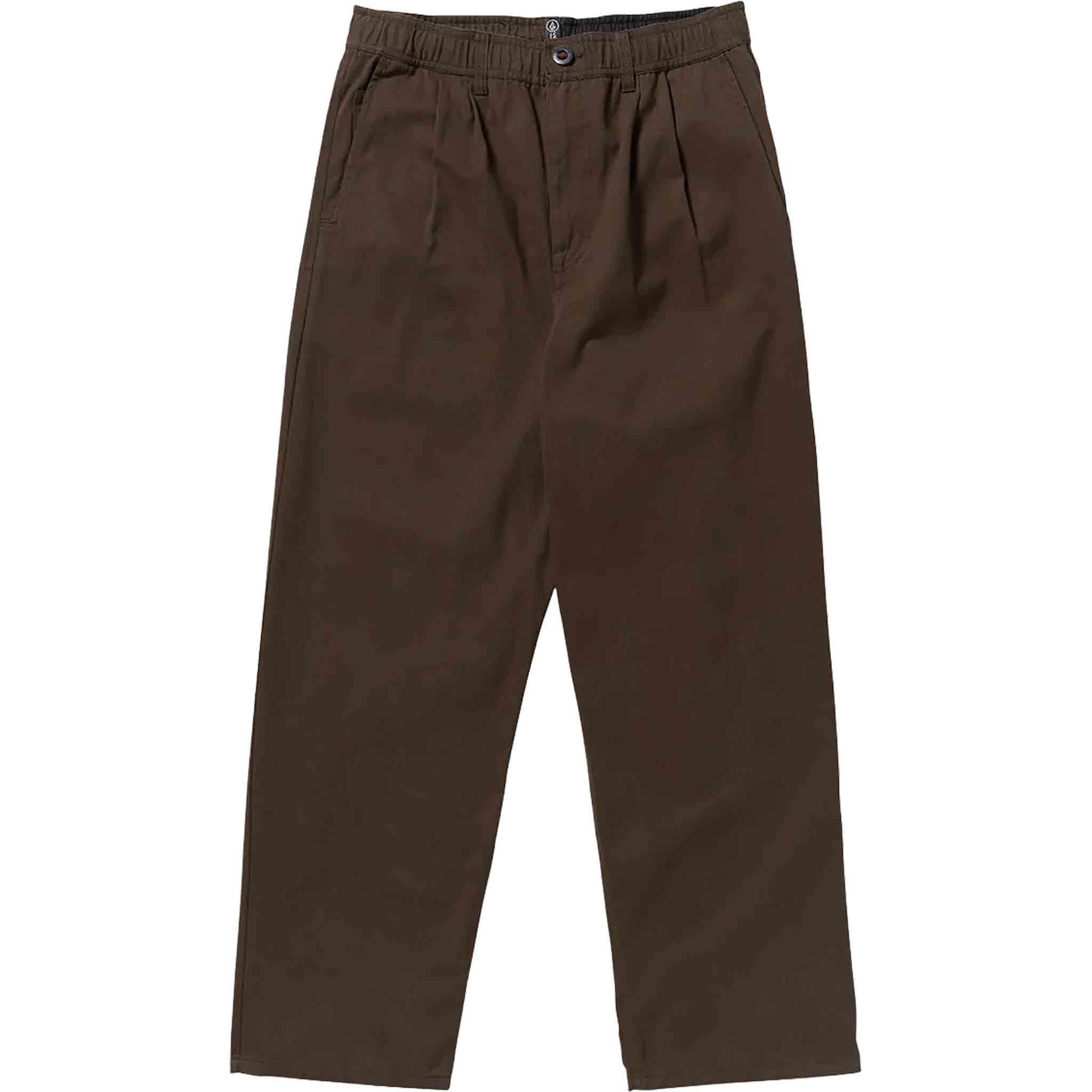 Volcom Chillow Pleat Elastic Waist Pant Cacao Pants