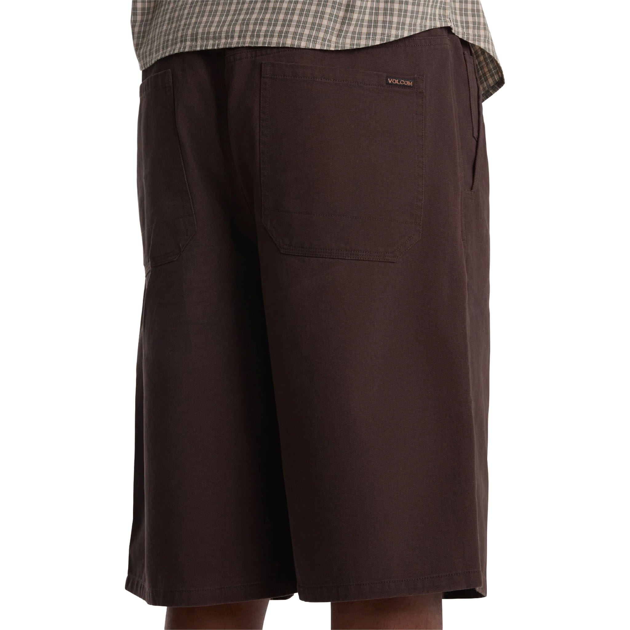 Volcom Chillow Plt Elastic Waist Chino 24" Shorts VS Cacao Shorts