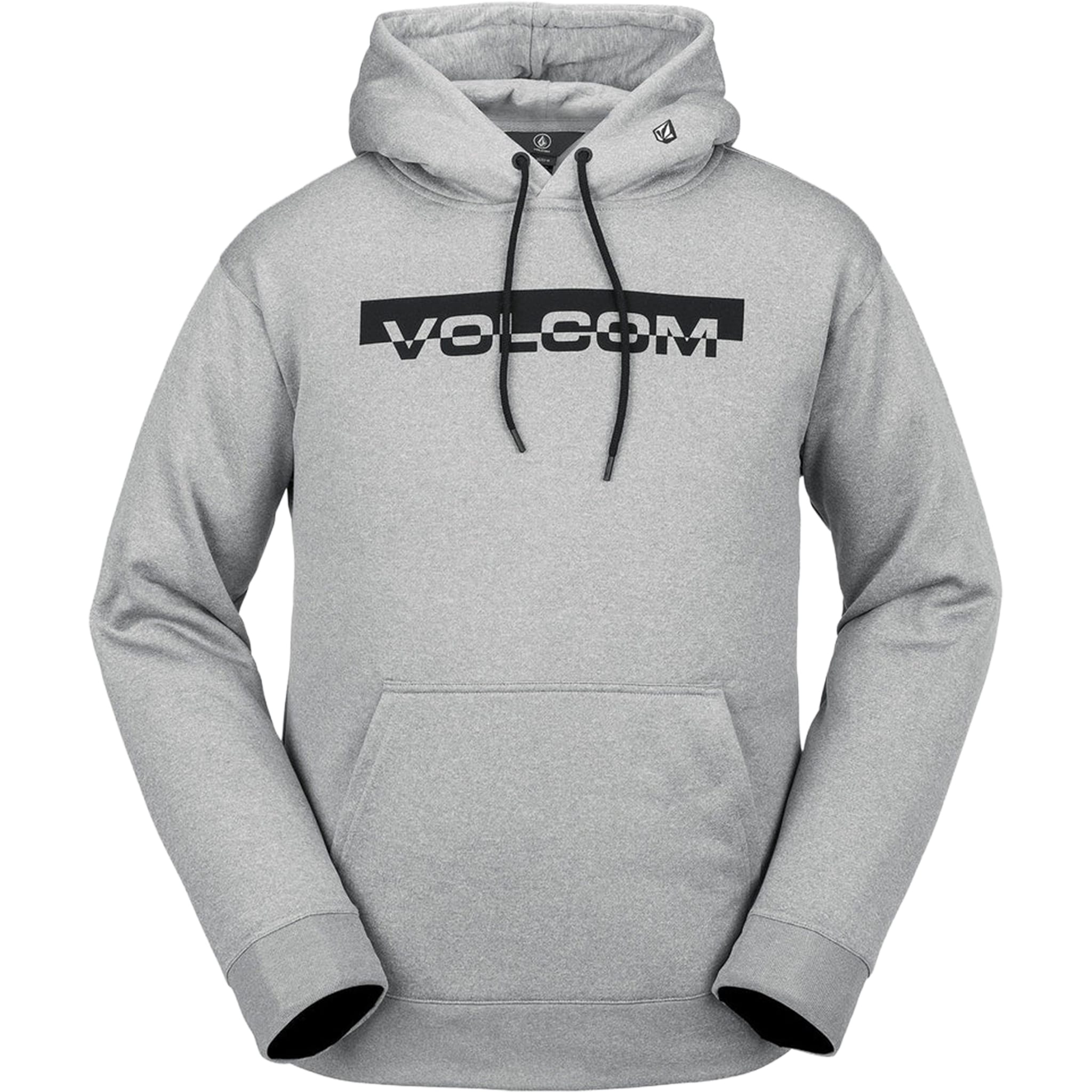 Volcom Core Hydro Hoodie Fleece Heather Grey Mens Thermal