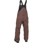 Volcom Creston 3D Stretch Bib Overall Mahogany 2025 Womens Snowboard Pants