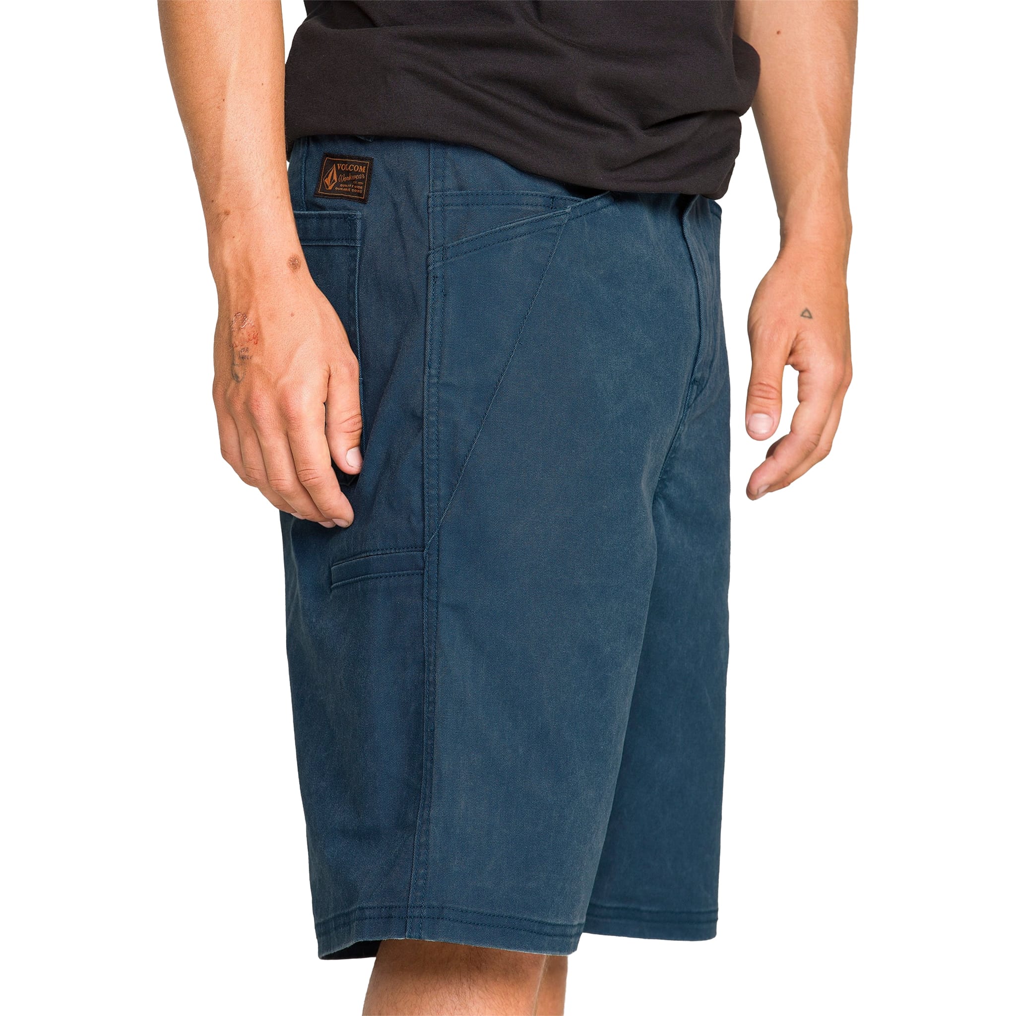 Volcom Dialed Relaxed Work Shorts Midnight Blue Shorts