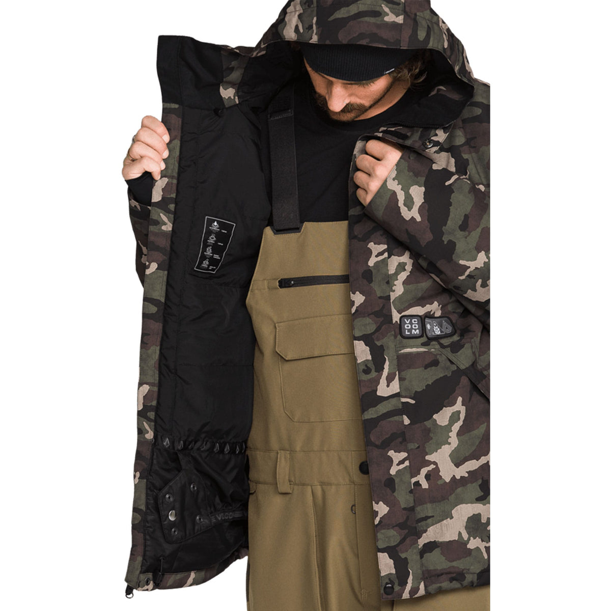 Volcom Double Insulated Jacket Camoflauge 2027 Mens Snowboard Jackets