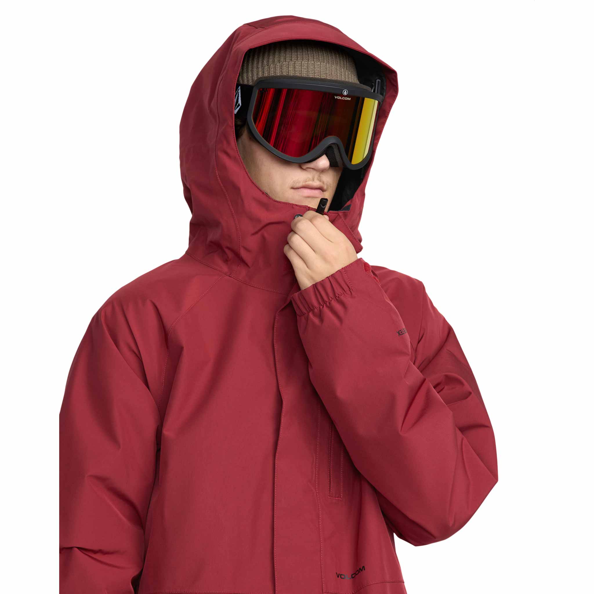 Volcom Dua Insulated Gore-Tex Jacket Burnt Red 2026 Mens Snowboard Coat