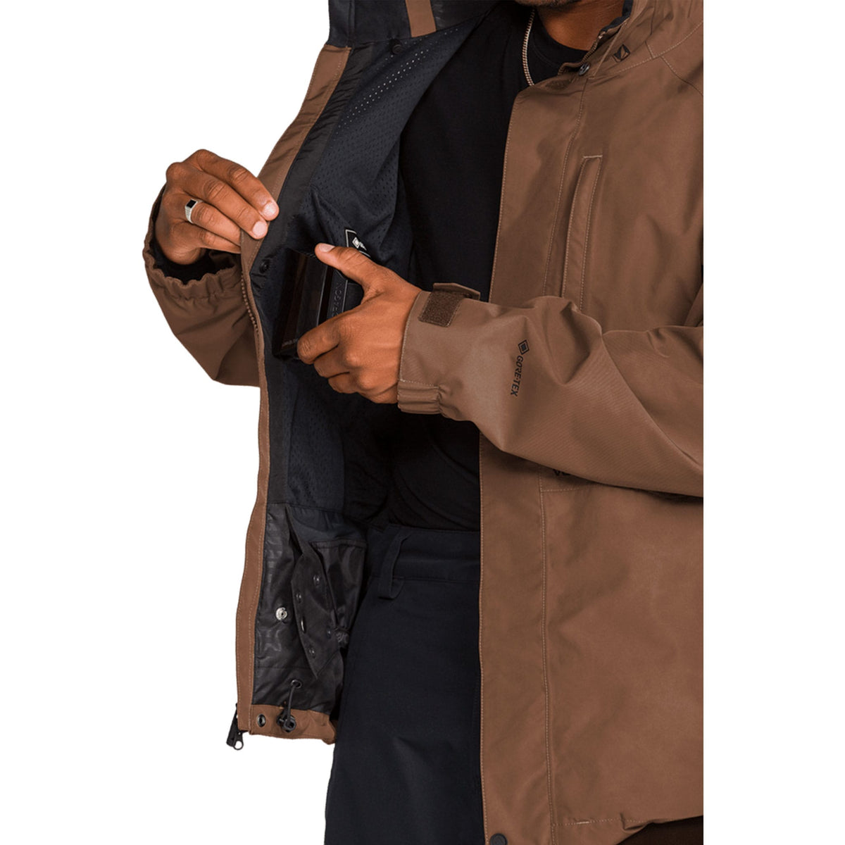 Volcom Dua Insulated Gore-Tex Jacket Desert Taupe 2027 Mens Snowboard Jackets