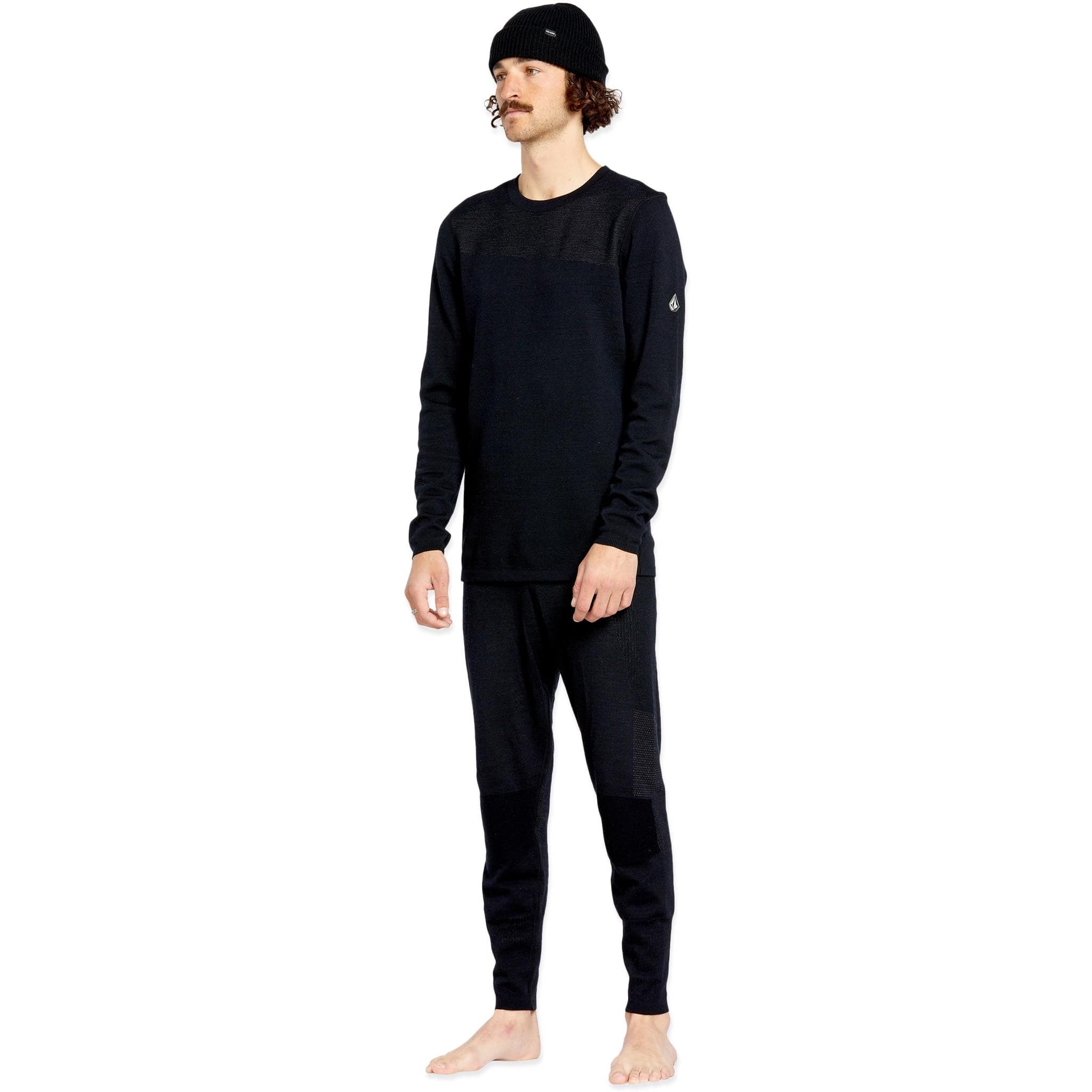 Volcom Engineered Crew Black 2025 Mens Thermal