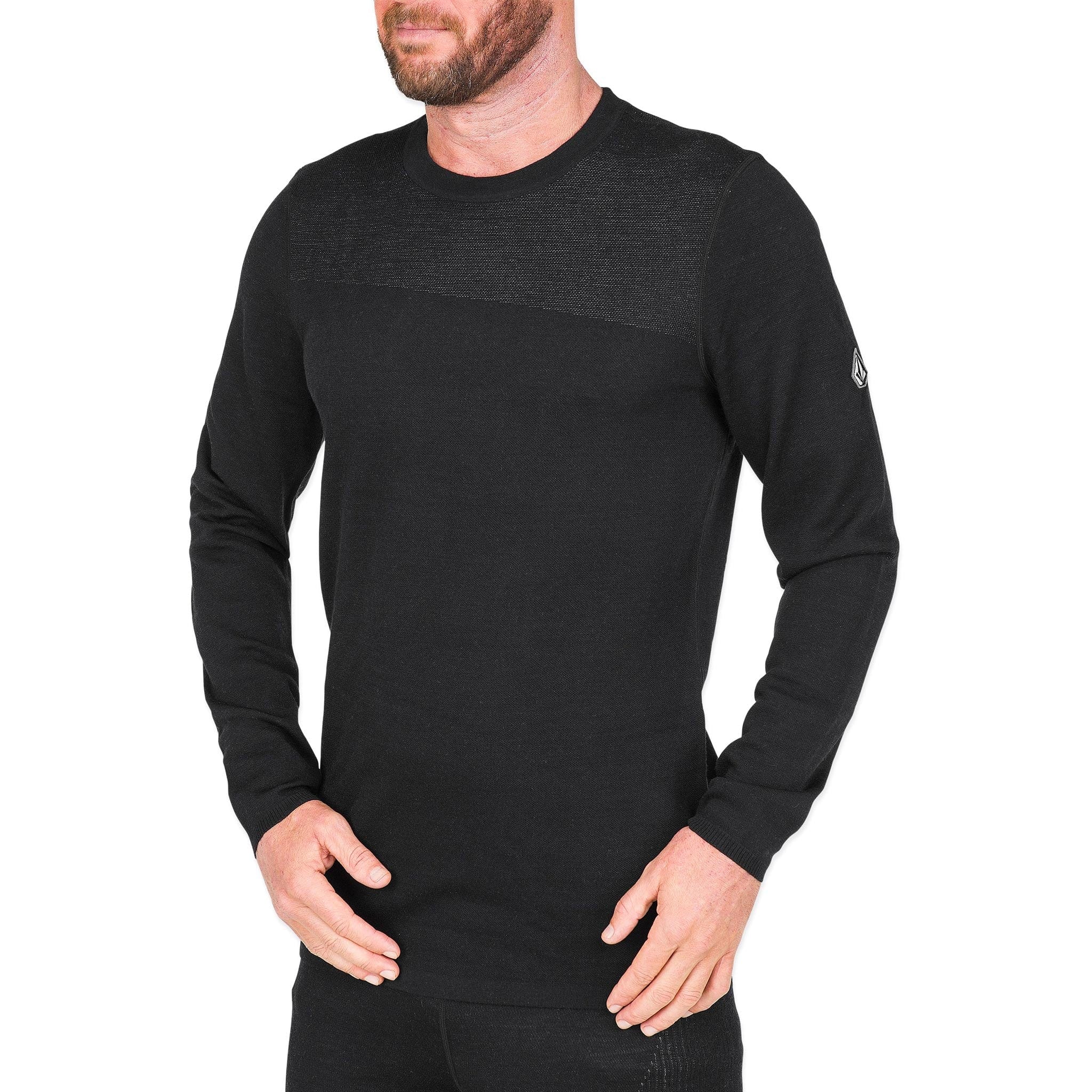 Volcom Engineered Crew Black 2025 Mens Thermal