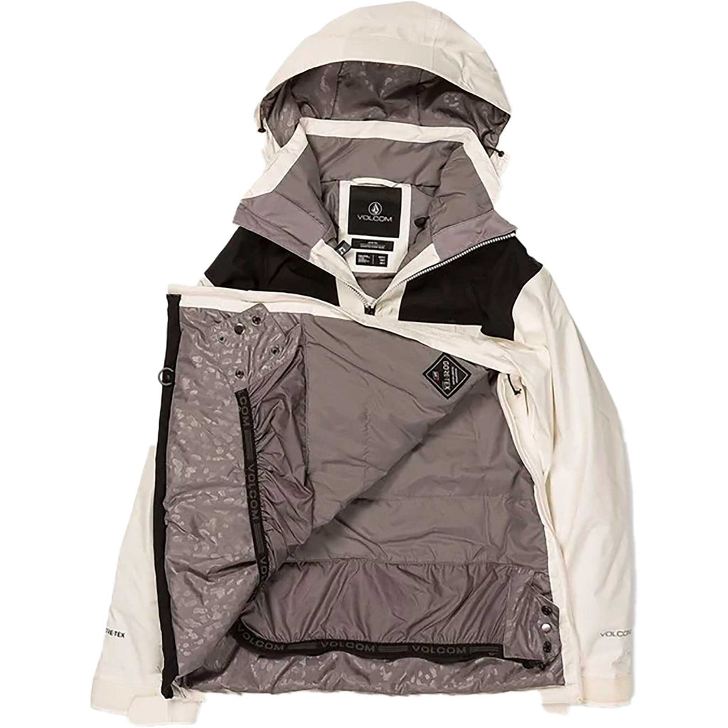Volcom Fern INS Gore-Tex Womens Pullover Jacket Moonbeam 2024 Womens Snowboard Jacket