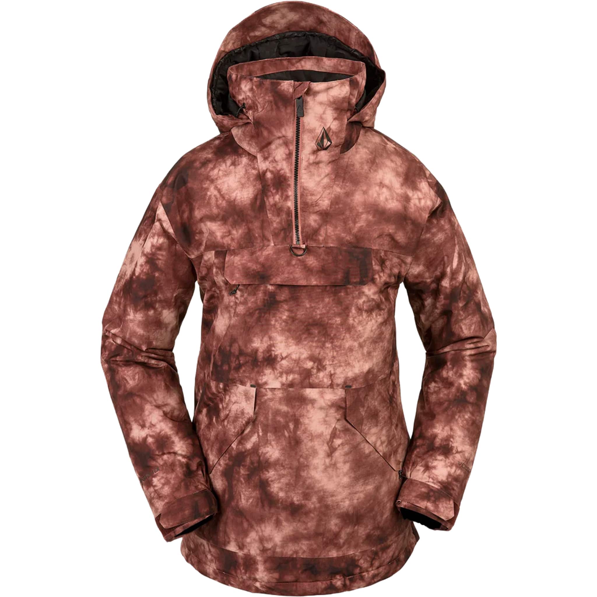 Volcom Fern Insulated Gore-Tex Pullover Pink Salt Wash 2024 Womens Snowboard Jackets
