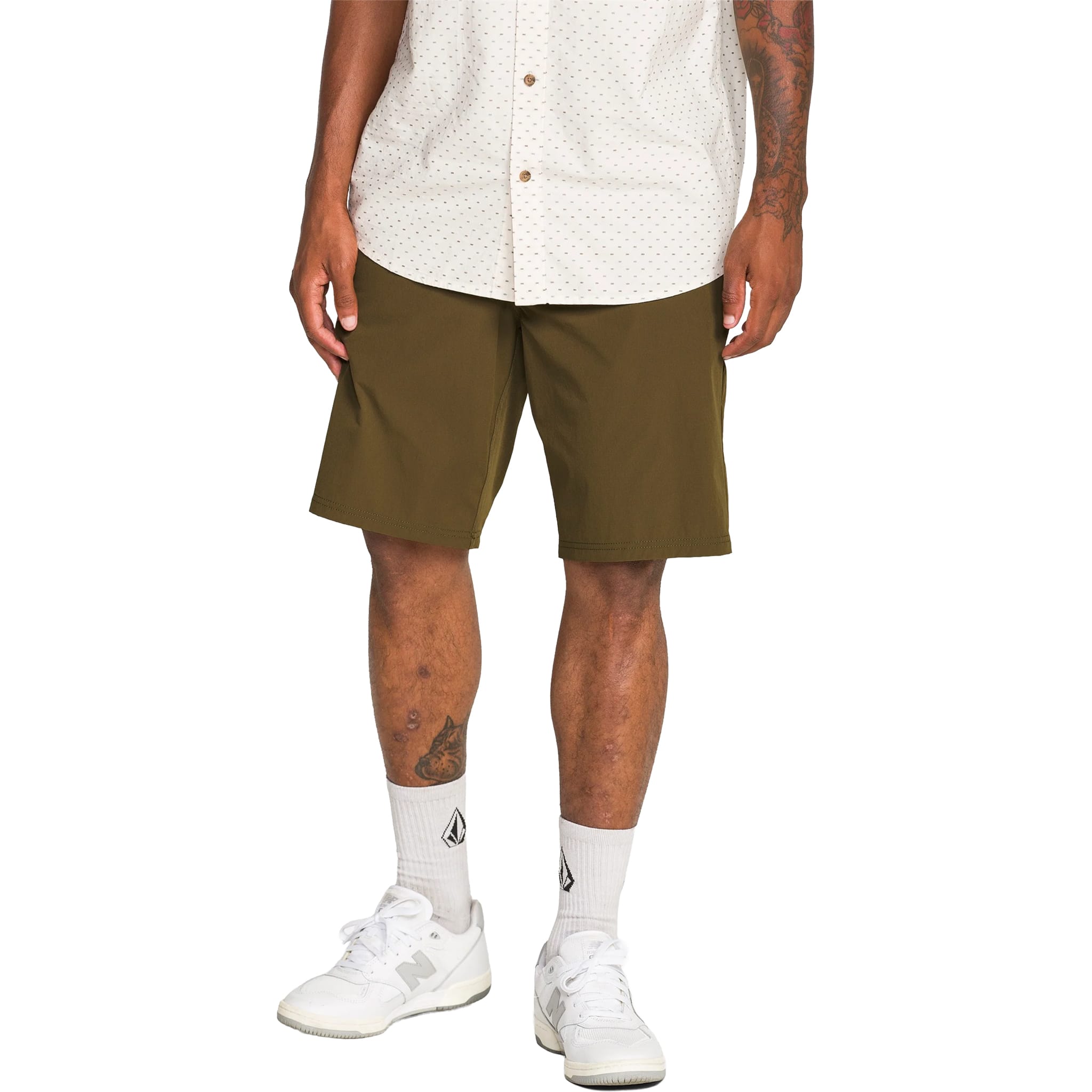 Volcom Frickin Cross Shred 20" Hybrid Shorts Sage Leaf Shorts