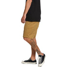 Volcom Frickin Elastic Waist Shorts Dark Khaki Shorts