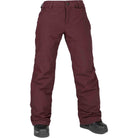 Volcom Frochickie Insulated Womens Pants Burgundy Womens Snowboard Pants