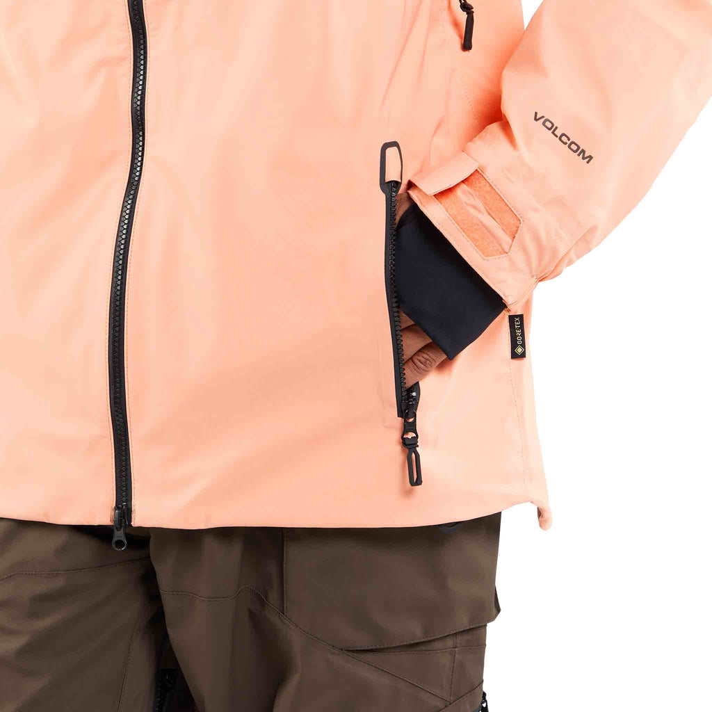 Volcom Guch Stretch Gore-Tex Snowboard Jacket Peach 2024 Mens Snowboard Coat