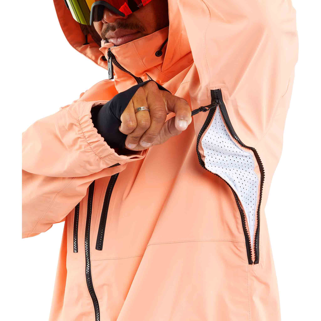 Volcom Guch Stretch Gore-Tex Snowboard Jacket Peach 2024 Mens Snowboard Coat