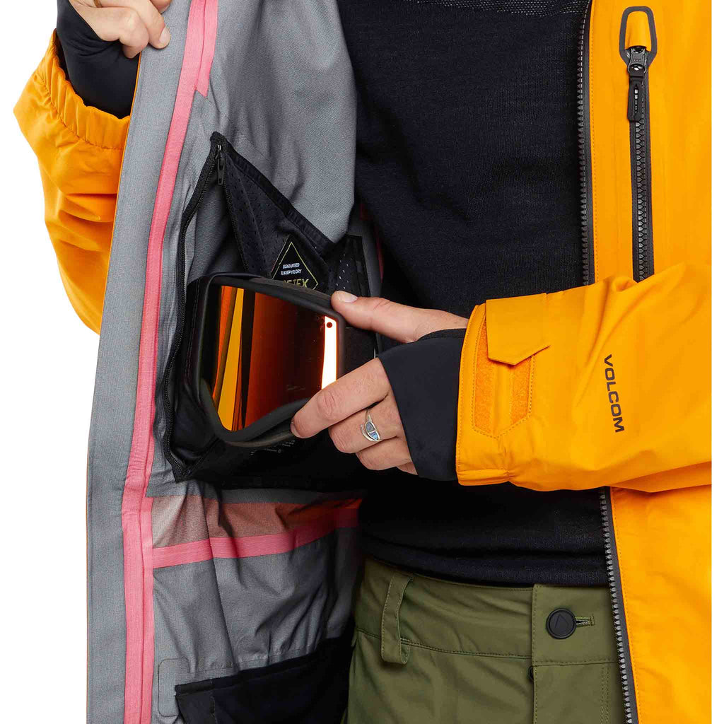 Volcom Guide Gore-Tex Snowboard Jacket Gold 2024 Mens Snowboard Coat