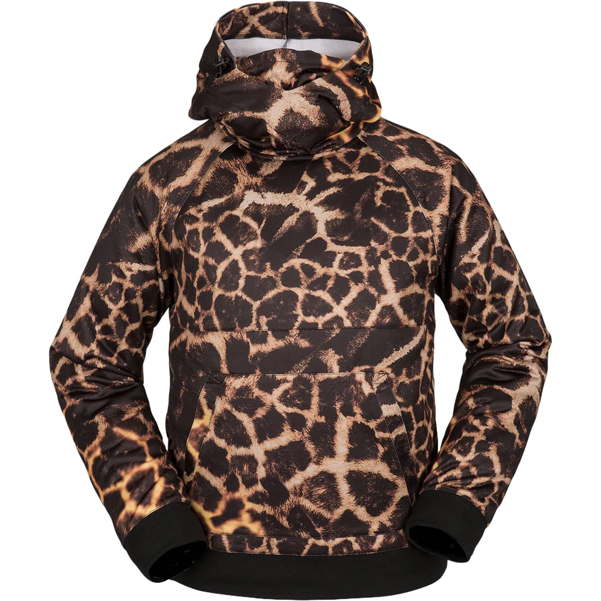 Volcom Hydro Riding Hoodie Gold Giraffe Mens Thermal