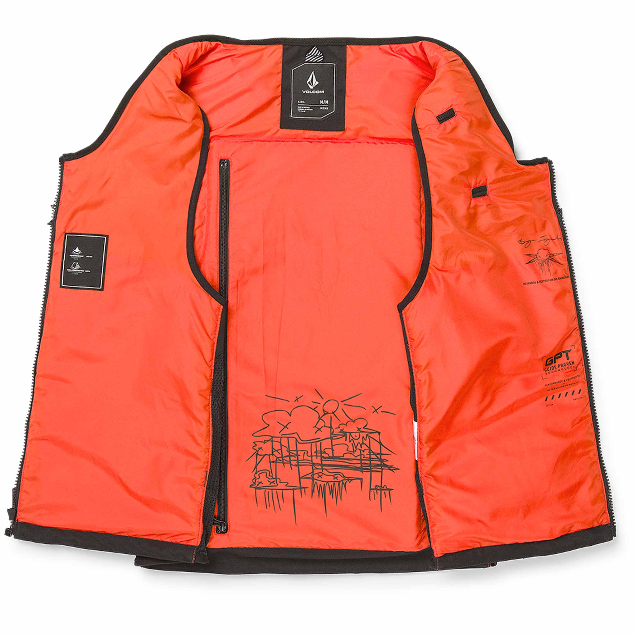 Volcom Iguchi Slack Vest Black 2026 Mens Snowboard Coat