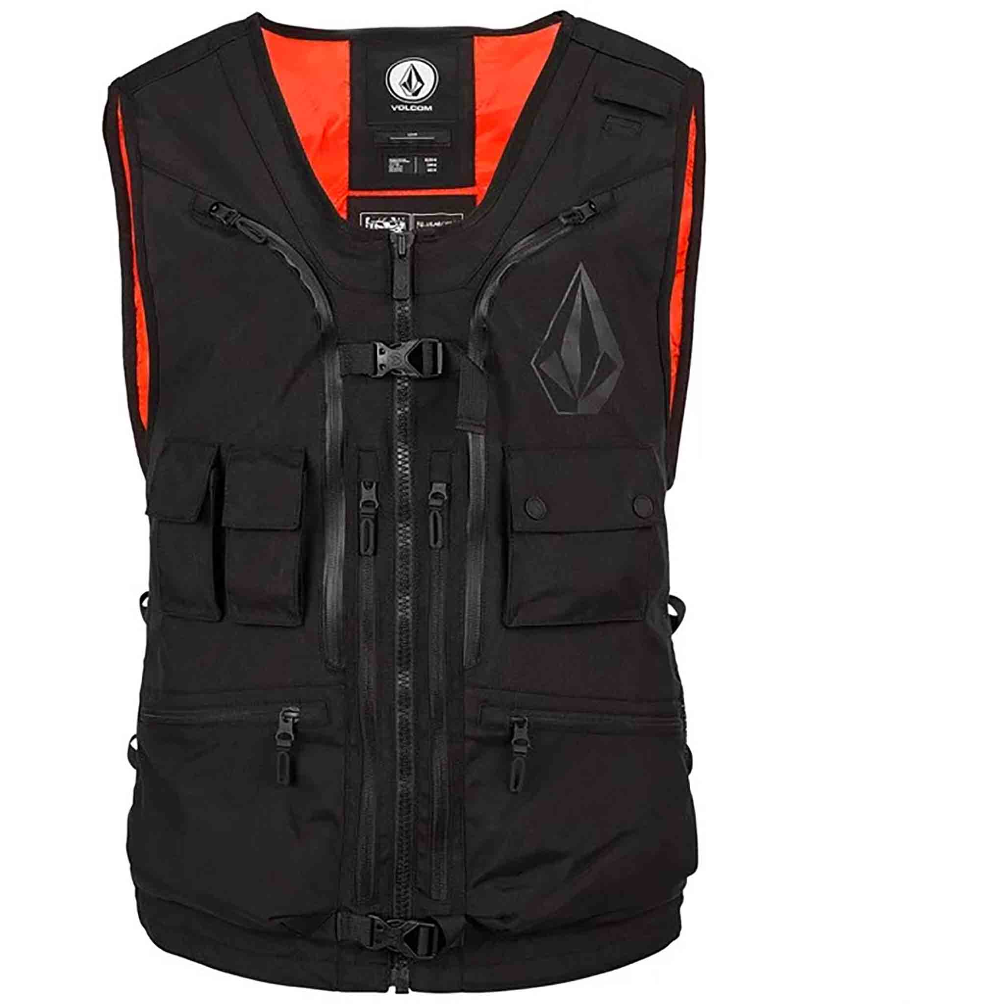 Volcom Iguchi Slack Vest New Black 2025 Mens Snowboard Coat