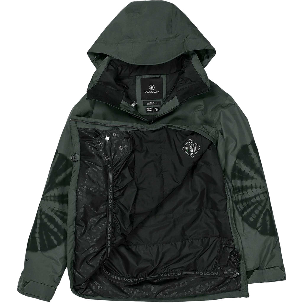 Volcom Insulated Gore Tex Pullover Womens Jacket Eucalyptus 2024 Womens Snowboard Jacket