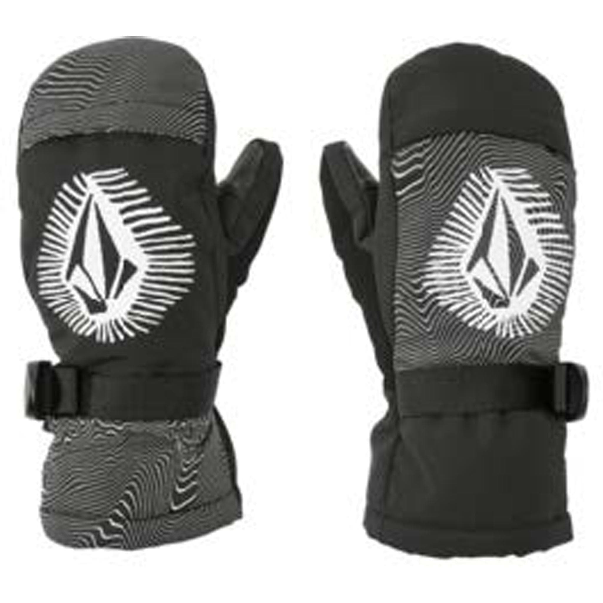 Volcom Kids Day Saver Youth Mitt Black Print Gloves & Mitts