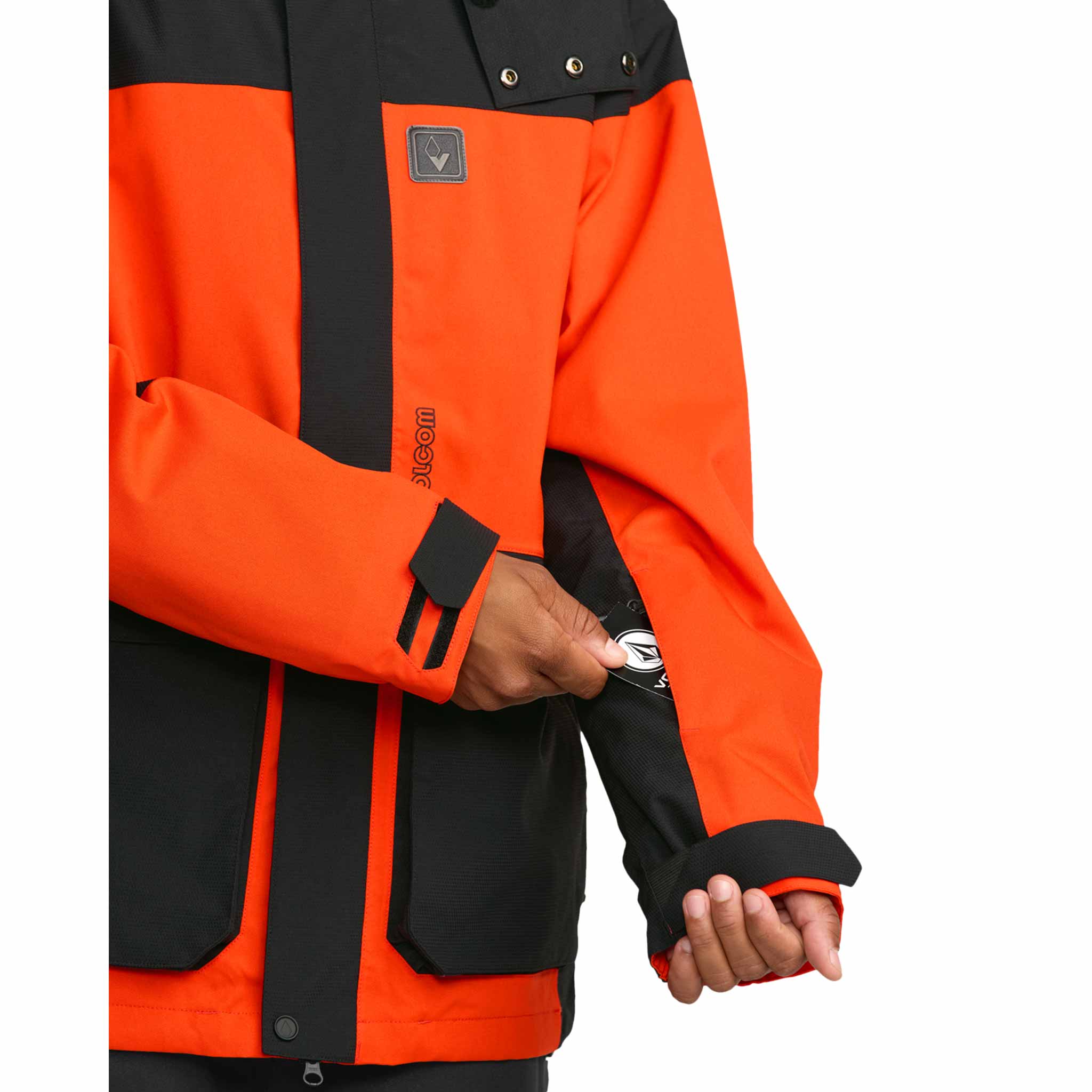Volcom Kleveland Jacket Orange Shock 2026 Mens Snowboard Coat