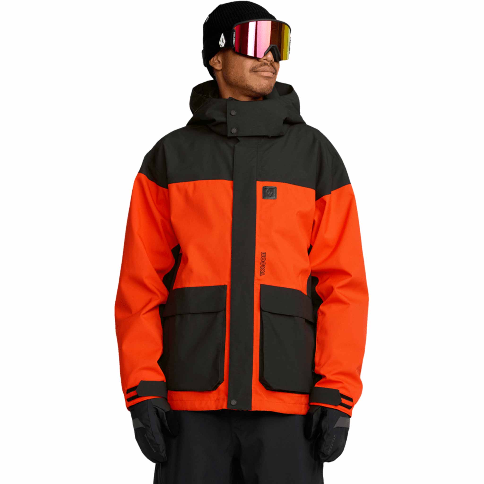 Volcom Kleveland Jacket Orange Shock 2026 Mens Snowboard Coat