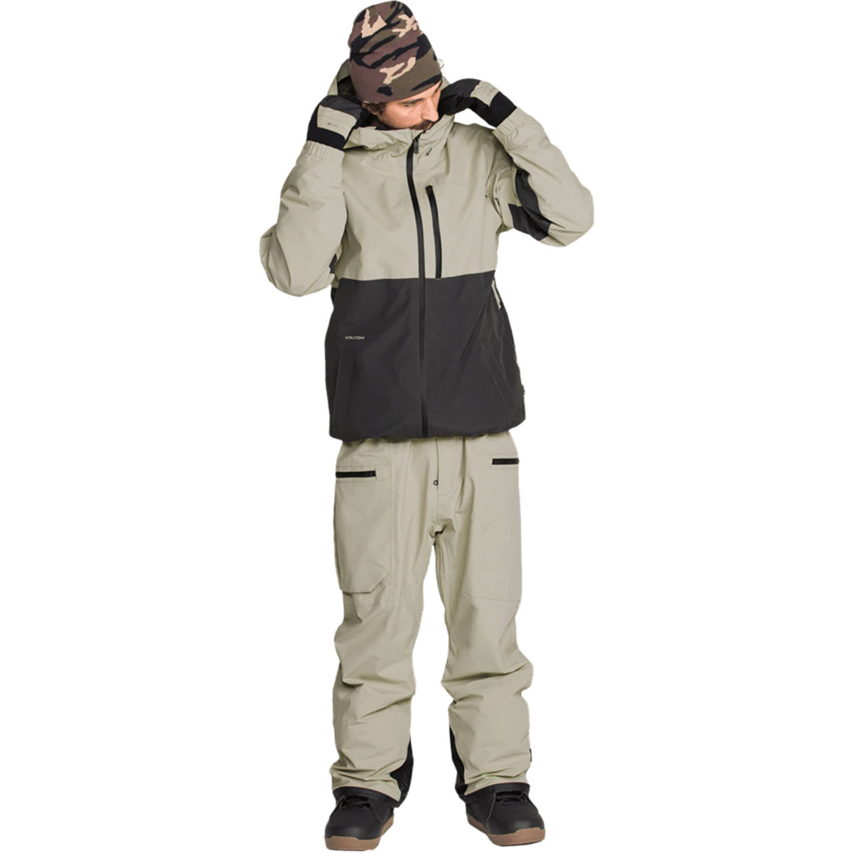 Volcom L Insulated Gore-Tex Jacket Dark Grey 2027 Mens Snowboard Jackets