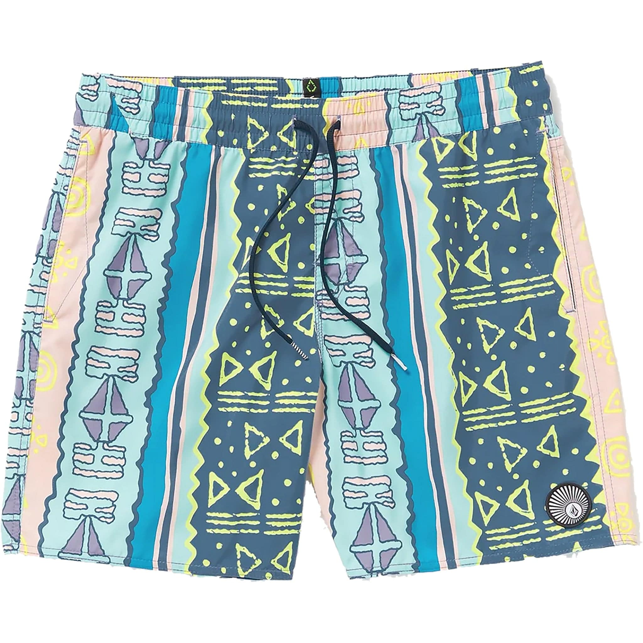 Volcom Lido Print Trunk 17" Crete Blue Shorts