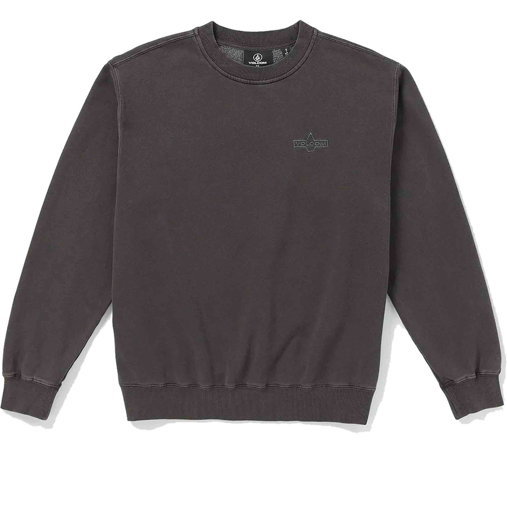 Volcom Lifer Crewneck Sweatshirt Asphalt Black Sweatshirts