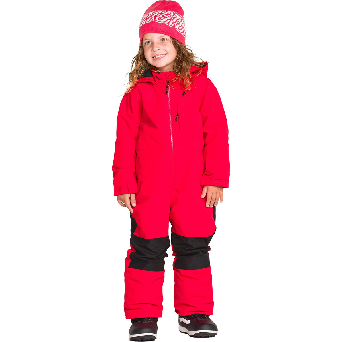 Volcom Little Flurry One Piece Bright Cherry 2027 Youth Pants