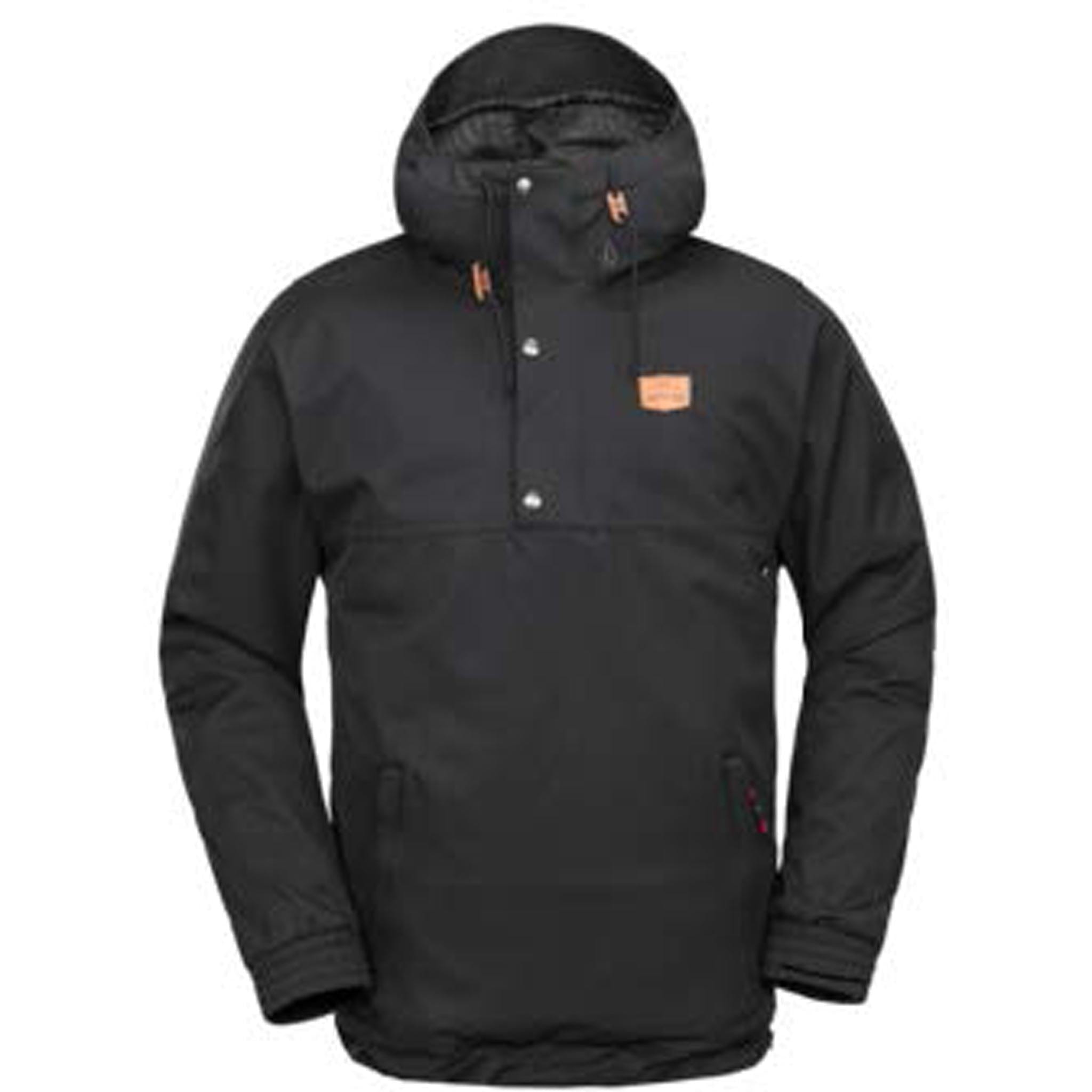 Volcom Longo 20K Pullover Black 2025 Mens Snowboard Coat