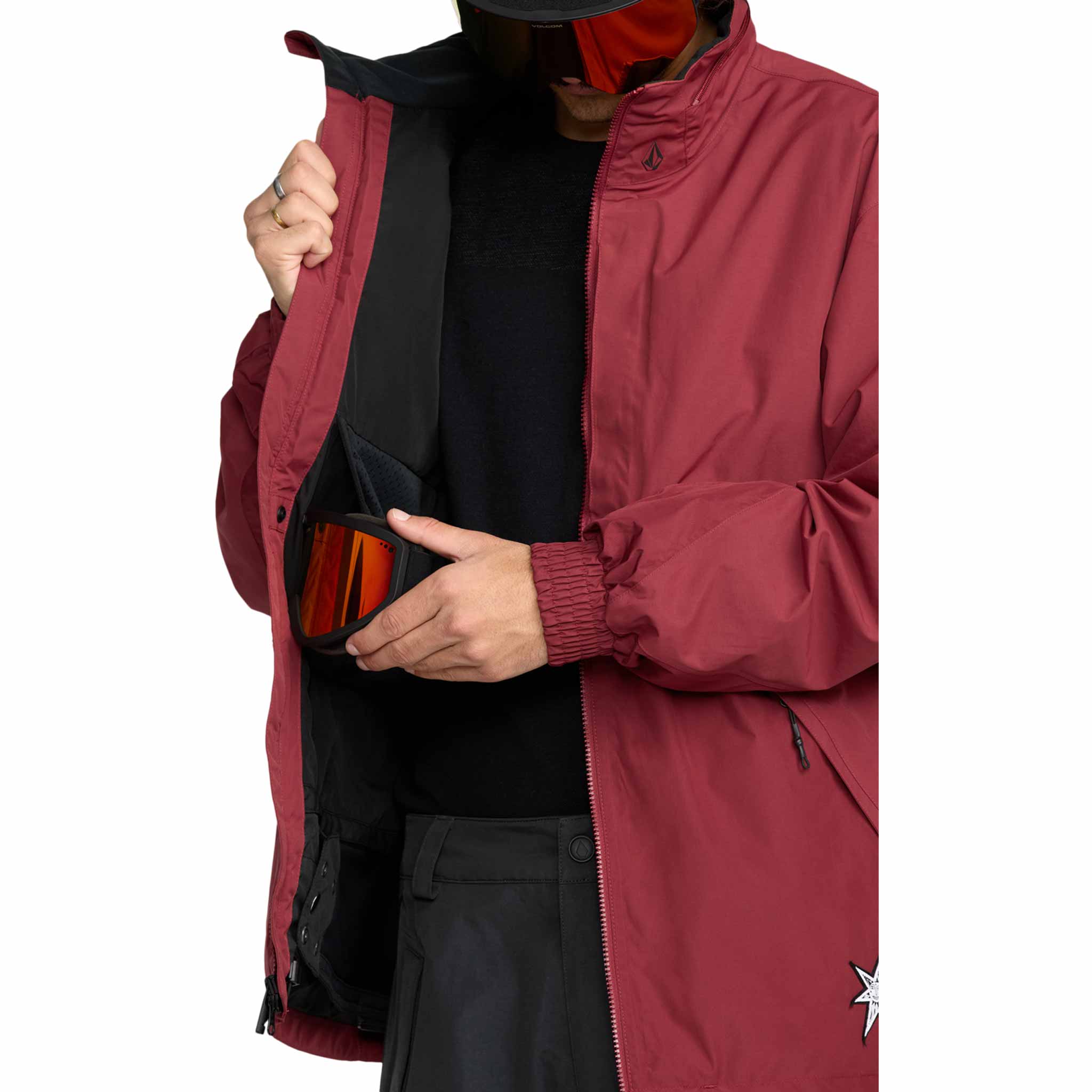 Volcom Longo Gore-Tex Jacket Burnt Red 2026 Mens Snowboard Coat