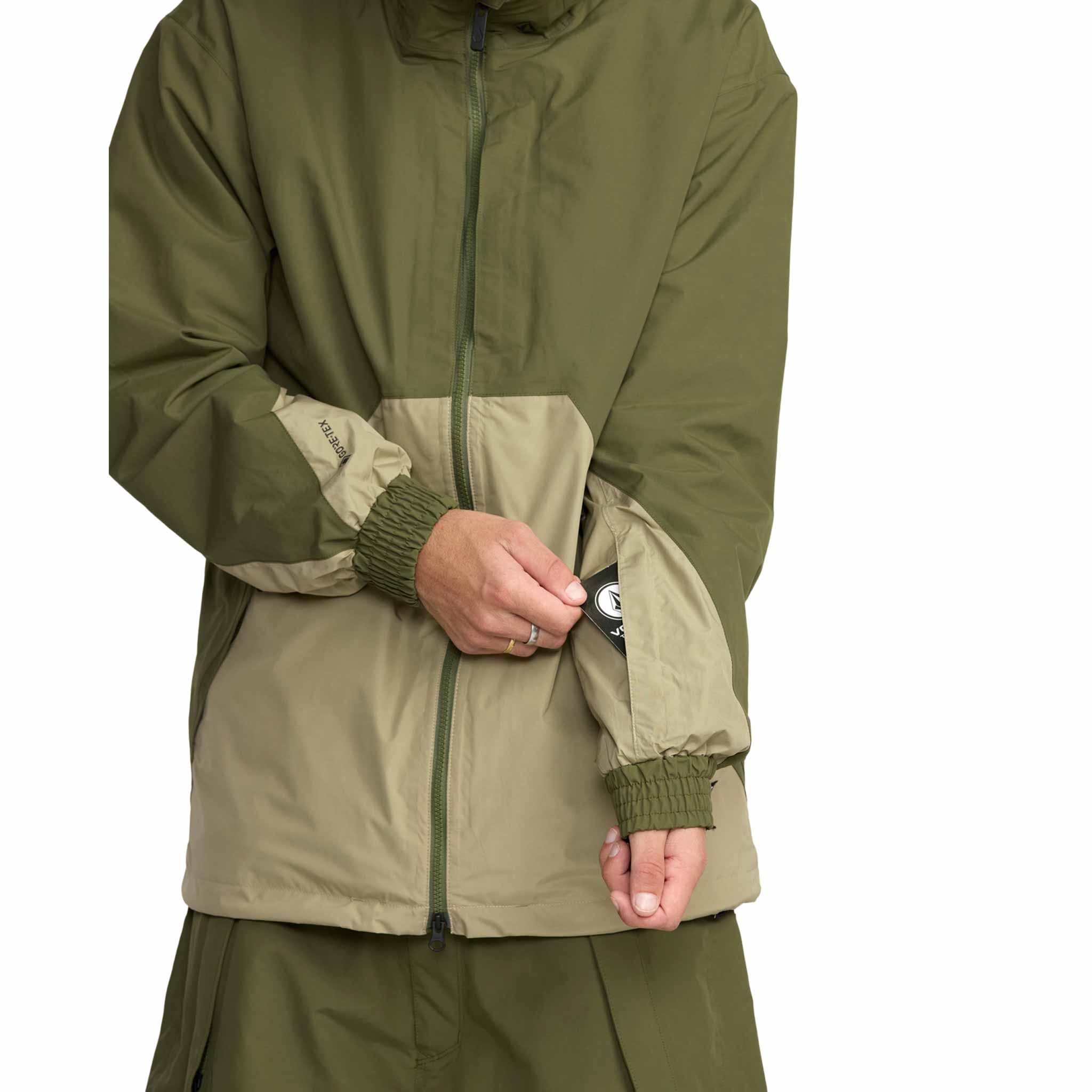 Volcom Longo Gore-Tex Jacket Dark Olive 2026 Mens Snowboard Coat