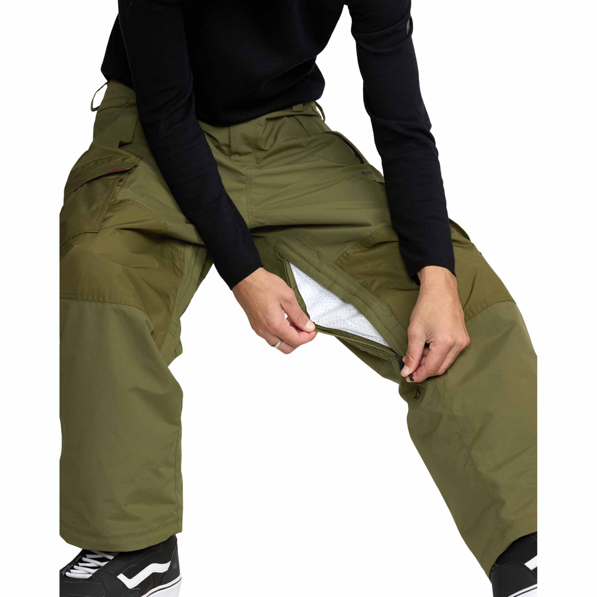 Volcom Longo Gore-Tex Pant Dark Olive 2026 Mens Snowboard Pants