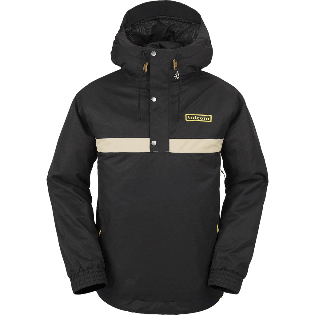 Volcom Longo Pullover Jacket Black 2024 Mens Snowboard Coat