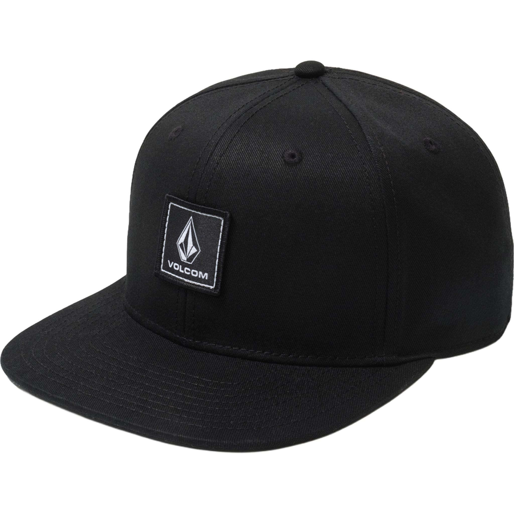 Volcom Quarter Twill Snapback Hat Black Hats